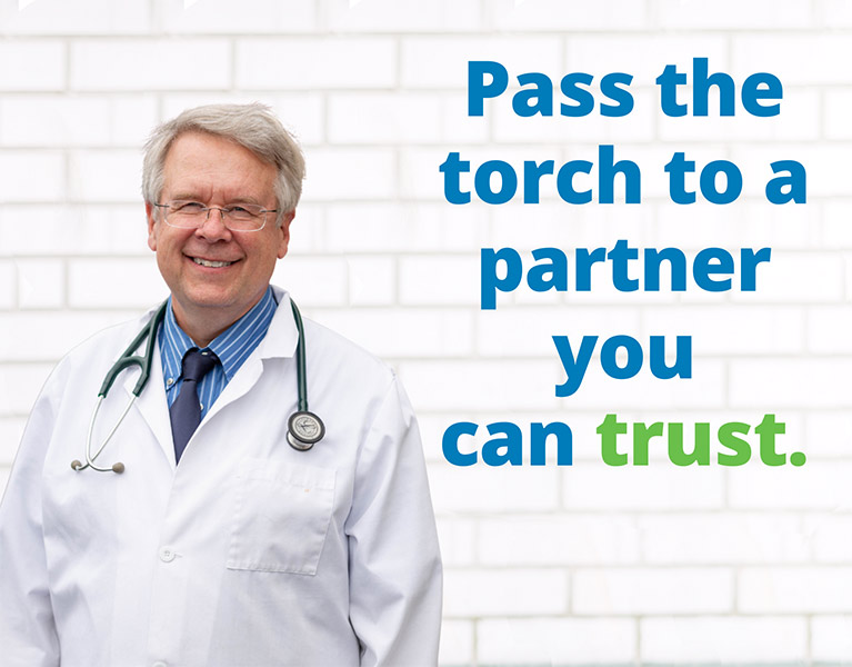 Pass the torch to a partner you can trust.